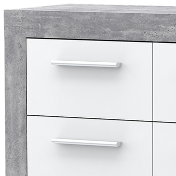 Komoda BACCIO 221 biela/betón 2