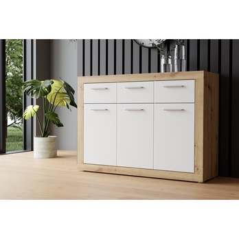 Komoda BACCIO 231 dub artisan/biela 1