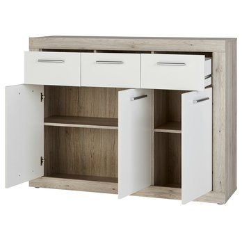 Komoda BACCIO 231 biela/dub pieskový 1