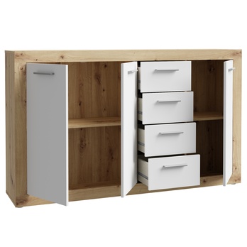 Komoda BACCIO dub artisan/biela 2