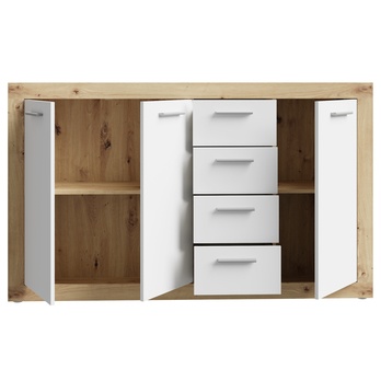 Komoda BACCIO dub artisan/biela 5