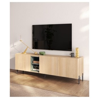 TV komoda BADIA 4DV dub lindbergh/šalviová 1