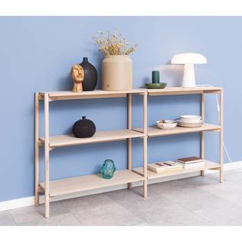 Regál/knižnica BAINDWOOD 2 dub biely 1