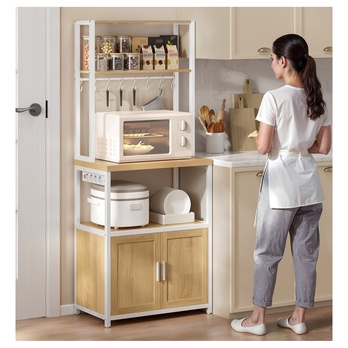 Regál BAKER 1 dub/biela 1