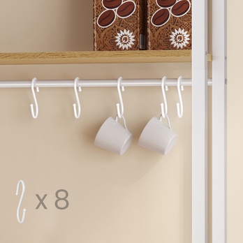 Regál BAKER 1 dub/biela 4