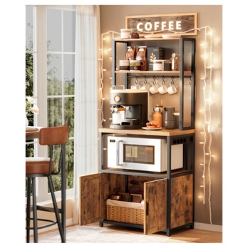 Regál BAKER 1 hnedá/čierna 5