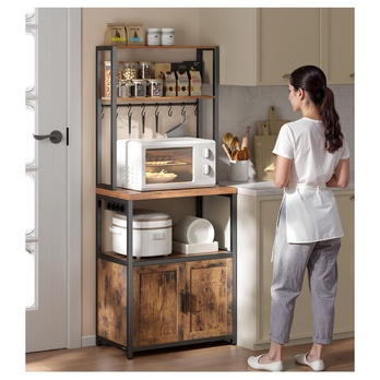 Regál BAKER 1 hnedá/čierna 1