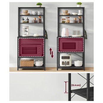 Regál BAKER 2 čierna 2