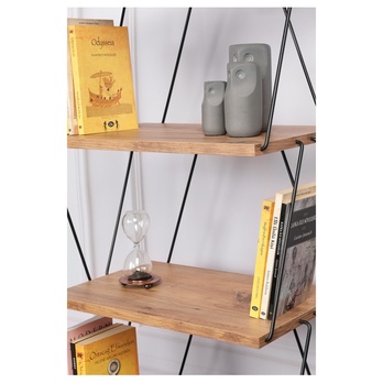 Regál  BALABAN čierna/borovica 6