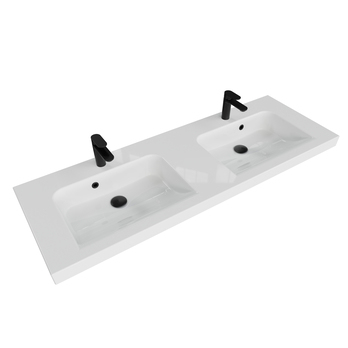 Dvojité umývadlo BALTO biela 2