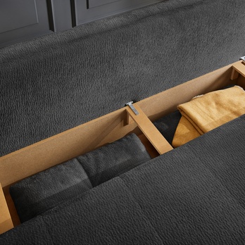 Pohovka BALU tmavosivá 3