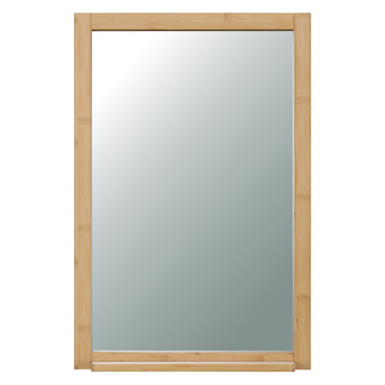 Zrkadlo s poličkou BAMBUS 60 prírodná 1
