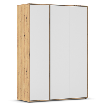 Šatníková skriňa BANILA I alpská biela/dub artisan 2