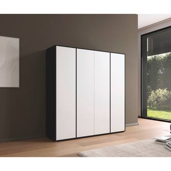 Šatníková skriňa BANILA II alpská biela/sivá 1