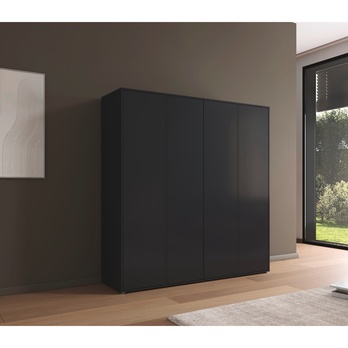 Šatníková skriňa BANILA II sivá 1