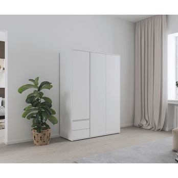 Šatníková skriňa BANILA III alpská biela 1