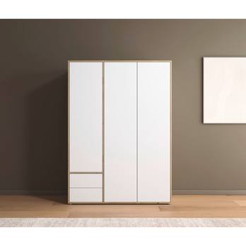 Šatníková skriňa BANILA III alpská biela/dub artisan 4