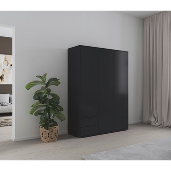 Šatníková skriňa BANILA III sivá 1