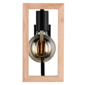 Nástenné svietidlo BANO čierna/prírodná 2