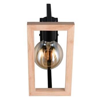 Nástenné svietidlo BANO čierna/prírodná 4