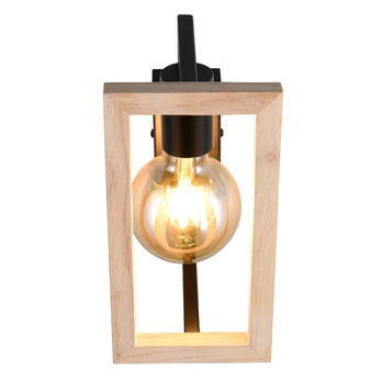 Nástenné svietidlo BANO čierna/prírodná 5