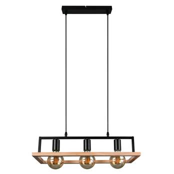 Závesné svietidlo BANO čierna/prírodná 4