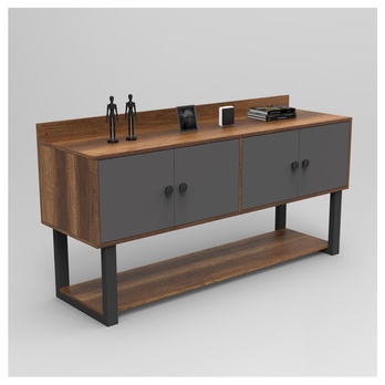 Konzolový stolík BAOL  4 orech/antracitová 5