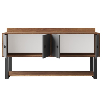 Konzolový stolík BAOL  4 orech/antracitová 8