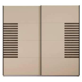 Šatníková skriňa BAREA šampanské/dub atlantic tmavý, šírka 226 cm 4