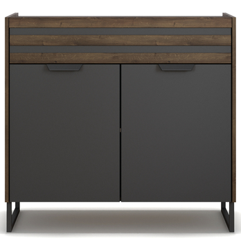 Komoda BAREA sivá/dub atlantic tmavý 1