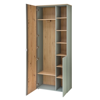 Predsieňová skriňa BARI 01 trstinovozelená/dub artisan 2