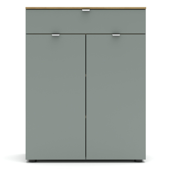 Komoda BARI 1 trstinovozelená/dub artisan 3