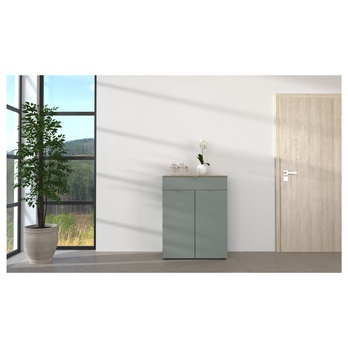 Komoda BARI 1 trstinovozelená/dub artisan 1