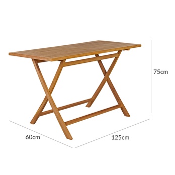 Záhradný stôl BARI hnedá 4