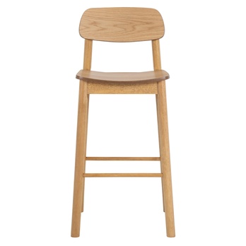 Barová stolička BARLOW matný dub/matný dub morený, výška 105 cm 2
