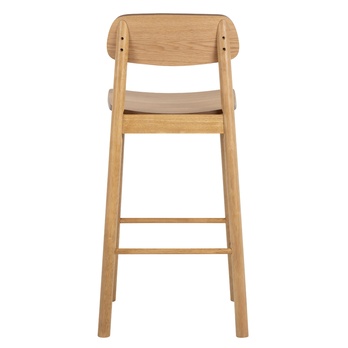 Barová stolička BARLOW matný dub/matný dub morený, výška 105 cm 3
