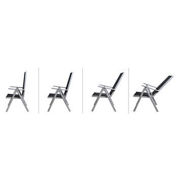 Záhradná zostava BARN čierna/strieborná 6