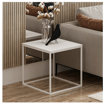 Prístavný stolík BASAK biela 1