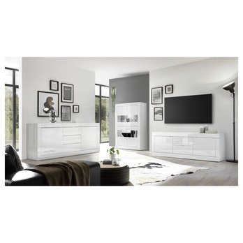 Komoda  BASIC 10 biela lesklá 1