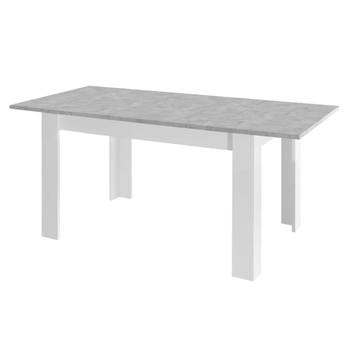 Jedálenský stôl BASIC 3 biela lesk/betón 2