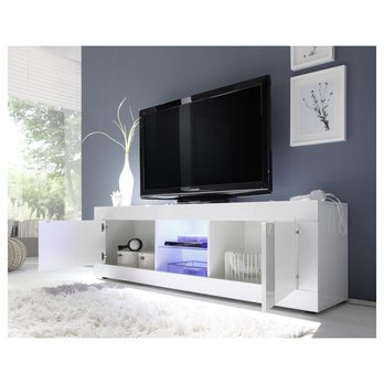 TV komoda  BASIC 6 biela lesklá 1