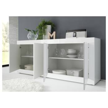 Komoda BASIC 8 biela lesklá 1