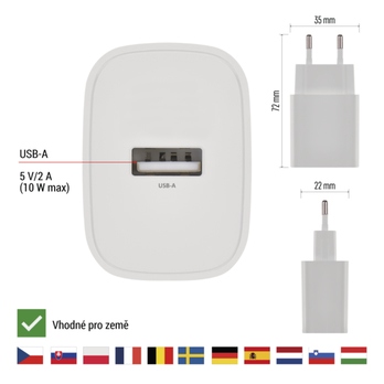 USB adaptér BASIC V01B10 biela 10