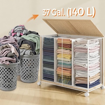 Kôš na bielizeň BASKET 3 prírodný 3