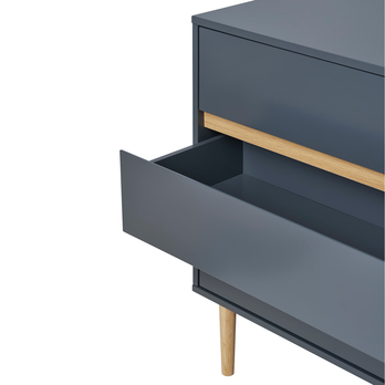 Komoda BASLIY tmavosivá/borovica 4