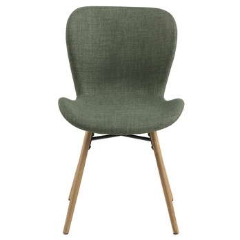 Jedálenská stolička BATILDA-A1 zelená/dub 2