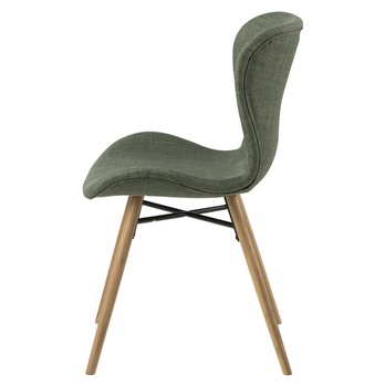 Jedálenská stolička BATILDA-A1 zelená/dub 3