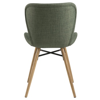 Jedálenská stolička BATILDA-A1 zelená/dub 4