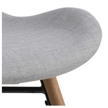 Jedálenská stolička BATILDA-A1 svetlosivá/dub 8