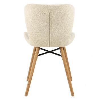 Jedálenská stolička BATILDA-A1 krémová/dub 4